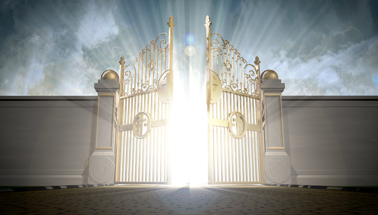 Picture of Heaven's pearly gates opening