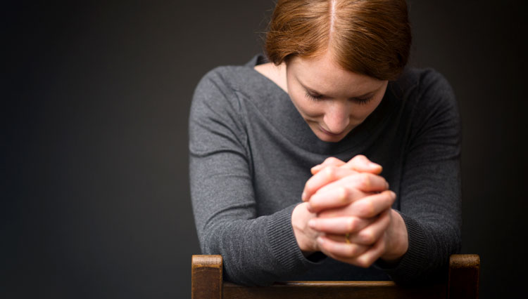 Woman praying