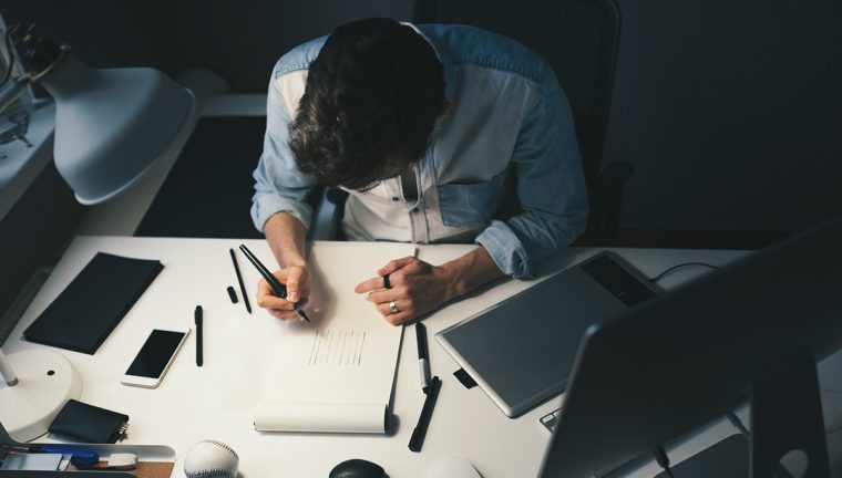 picture of a man working